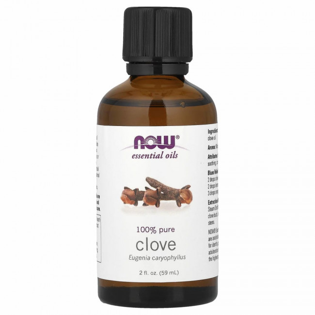 NOW Foods, Эфирное масло гвоздики , 59 мл