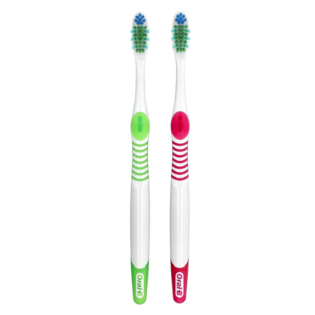 Oral-B, зубная щетка Bacteria Blast, средняя, 2 шт. Oral-B, зубная щетка Bacteria Blast, средняя, 2 шт.