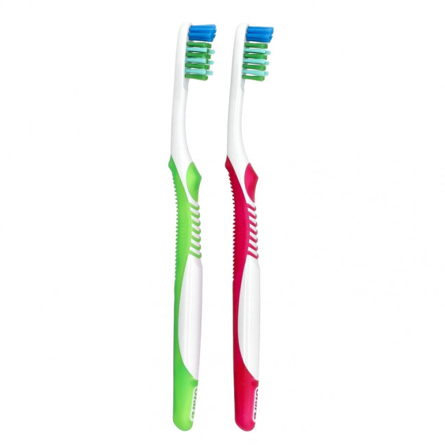 Oral-B, зубная щетка Bacteria Blast, средняя, 2 шт. Oral-B, зубная щетка Bacteria Blast, средняя, 2 шт.