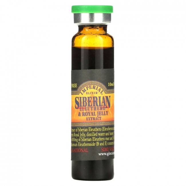 Imperial Elixir, Экстракт сибирского элеутерококка с маточным молочком, без спирта, 30 бутылочек по 0.34 жидких унции (10 мл)