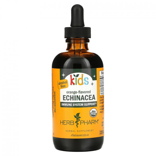 Herb Pharm, эхинацея для детей, без спирта, с апельсиновым вкусом, 120 мл (4 жидк. унции) Herb Pharm, эхинацея для детей, без спирта, с апельсиновым вкусом, 120 мл (4 жидк. унции)