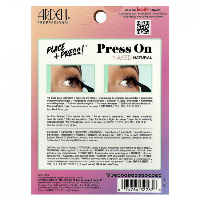 Накладные ресницы Ardell Press On, предварительно приклеенные, оттенок Naked Natural, 30 пучков с аппликатором. Накладные ресницы Ardell Press On, предварительно приклеенные, оттенок Naked Natural, 30 пучков с аппликатором.