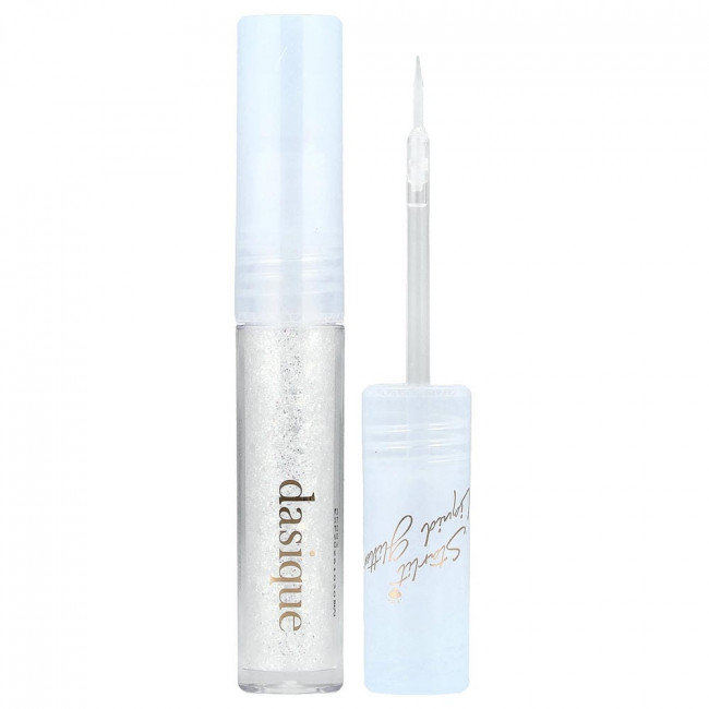 Dasique, жидкие блестки Starlit Jewel, 2 конфеты в форме сердечек, 1,8 г (0,06 унции)