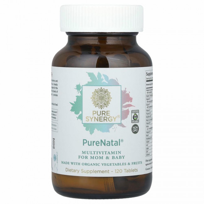 Pure Synergy, PureNatal, 120 таблеток