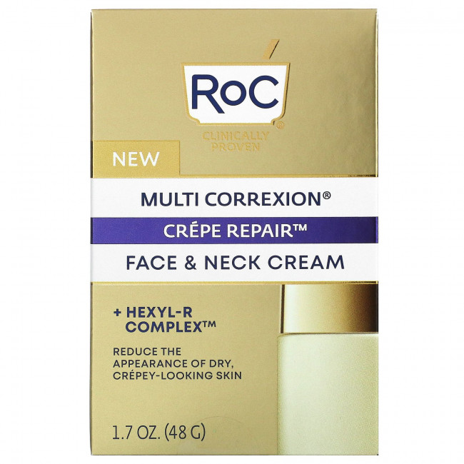 RoC, Multi Correxion, Crepe Repair, крем для лица и шеи, 48 г (1,7 унции) RoC, Multi Correxion, Crepe Repair, крем для лица и шеи, 48 г (1,7 унции)