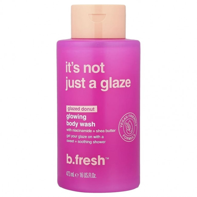 b.fresh, It's Not Just a Glaze, гель для душа с сияющим вкусом, глазированный пончик, 473 мл (16 жидк. унций) b.fresh, It's Not Just a Glaze, гель для душа с сияющим вкусом, глазированный пончик, 473 мл (16 жидк. унций)