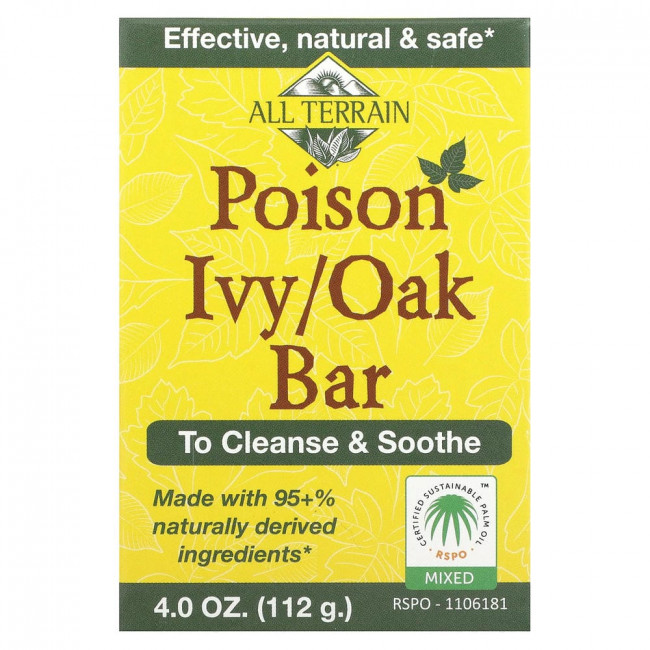 All Terrain, Poison Ivy/Oak Bar, 4 унции (112 г)