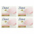 Dove, Мыло Beauty Bar с глубоким увлажнением, розовое, 4 насадки по 4 унции (113 г) каждая