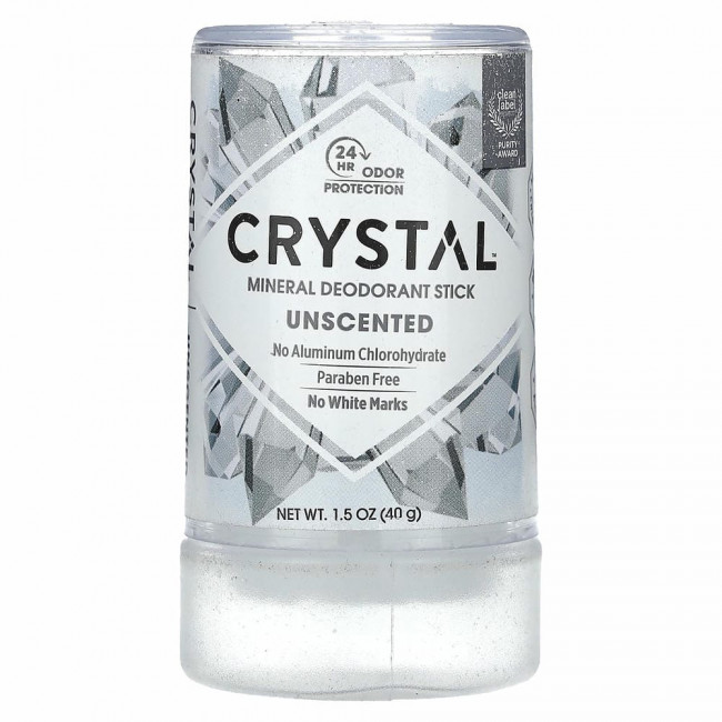 Crystal Body Deodorant, минеральный дезодорант-карандаш, без запаха, 40 г (1,5 унции) Crystal Body Deodorant, минеральный дезодорант-карандаш, без запаха, 40 г (1,5 унции)