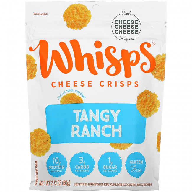 Whisps, Пикантные сырные чипсы, 60 г (2,12 унции) Whisps, Пикантные сырные чипсы, 60 г (2,12 унции)