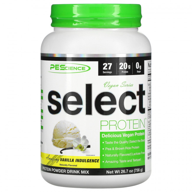 PEScience, Vegan Series, Select Protein, вкус ванили, 756 г (26,7 унции) PEScience, Vegan Series, Select Protein, вкус ванили, 756 г (26,7 унции)