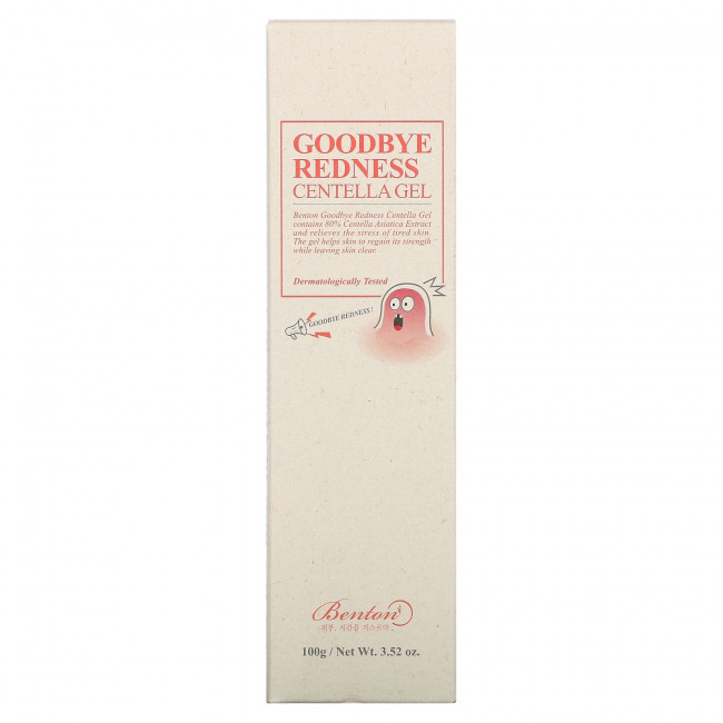 Benton, Goodbye Redness Centella, гель с центеллой, 100 г (3,52 унции)