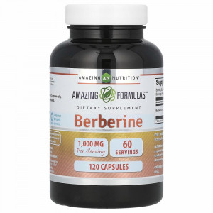 Amazing Nutrition, Берберин, 500 мг, 120 капсул Amazing Nutrition, Берберин, 500 мг, 120 капсул