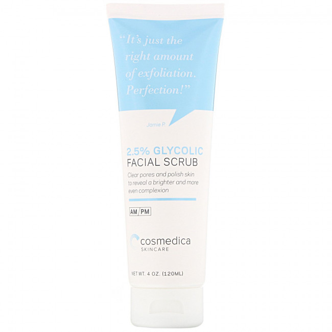 Cosmedica Skincare, Скраб для лица с 2,5%-ным содержанием гликоля , 4 унции (120 мл)