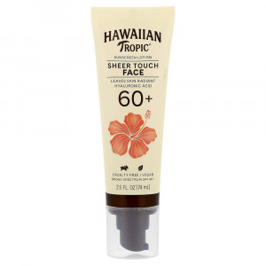 Hawaiian Tropic, Sheer Touch Face Sunscreen Lotion, SPF 60+, 2.5 fl oz (74 ml)