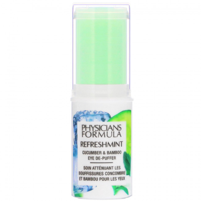 Physicians Formula, RefreshMint, средство для снятия отеков вокруг глаз, с огурцом и бамбуком, 12,8 г (0,45 унции) Physicians Formula, RefreshMint, средство для снятия отеков вокруг глаз, с огурцом и бамбуком, 12,8 г (0,45 унции)