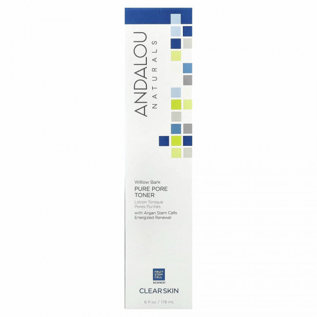 Andalou Naturals, тоник для очищения пор, ивовая кора, 178 мл (6 жидк. унций)
