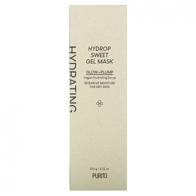 Purito, Hydrop Sweet Gel Mask, для сухой кожи, 100 г (3,52 унции)