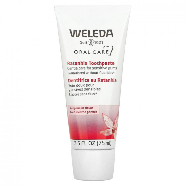 Weleda, Oral Care, зубная паста из ратании, со вкусом перечной мяты, 75 мл (2,5 жидк. Унции) Weleda, Oral Care, зубная паста из ратании, со вкусом перечной мяты, 75 мл (2,5 жидк. Унции)