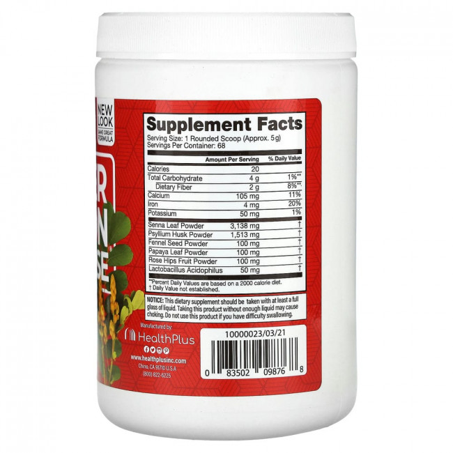 Health Plus, Super Colon Cleanse, для очищения толстой кишки, 340 г (12 унций) Health Plus, Super Colon Cleanse, для очищения толстой кишки, 340 г (12 унций)