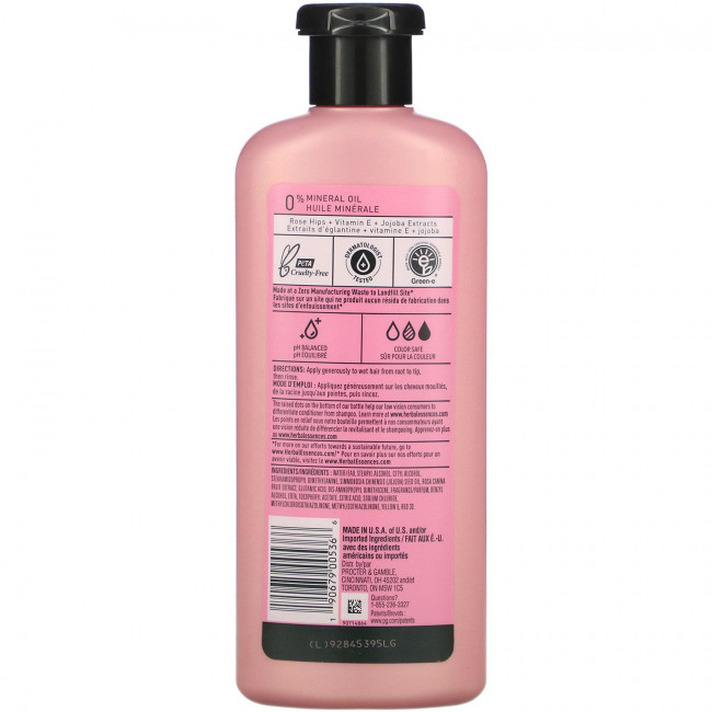 Herbal Essences, Smooth, кондиционер, шиповник, 13,5 жидких унций (400 мл)