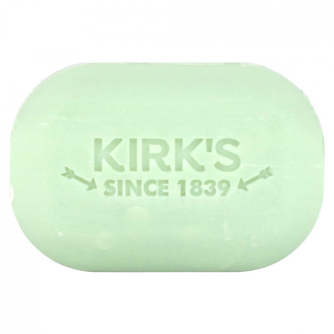 Kirk's, 100% кокосовое масло премиального качества, мягкое кастильское мыло, успокаивающее алоэ вера, 113 г (4 унции) Kirk's, 100% кокосовое масло премиального качества, мягкое кастильское мыло, успокаивающее алоэ вера, 113 г (4 унции)