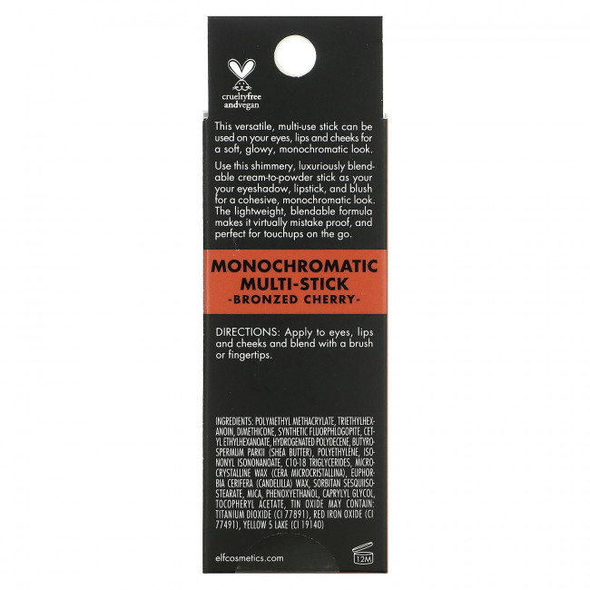 E.L.F., Monochromatic Multi-Stick, бронзовая вишня, 4,4 г (0,155 унции) E.L.F., Monochromatic Multi-Stick, бронзовая вишня, 4,4 г (0,155 унции)