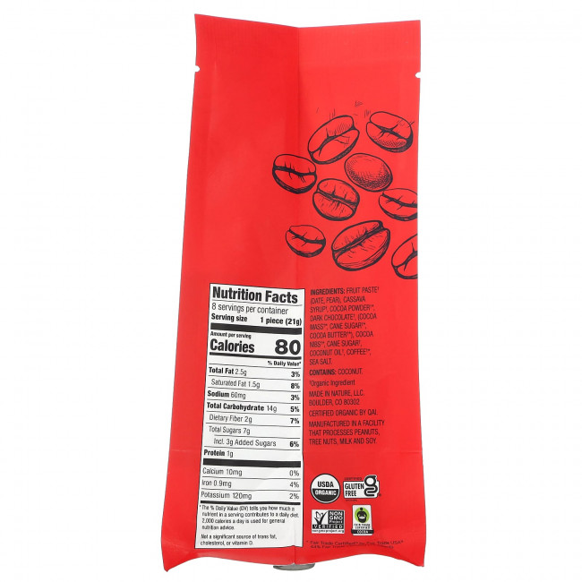 Made in Nature, Fudge Brownie Minis, мокко, 8 пирожных, 168 г (5,92 унции) Made in Nature, Fudge Brownie Minis, мокко, 8 пирожных, 168 г (5,92 унции)