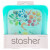 Stasher, Aqua, многоразовый силиконовый контейнер для еды, удобный размер для бутербродов, средний, 450 мл (15 жидк. унций)