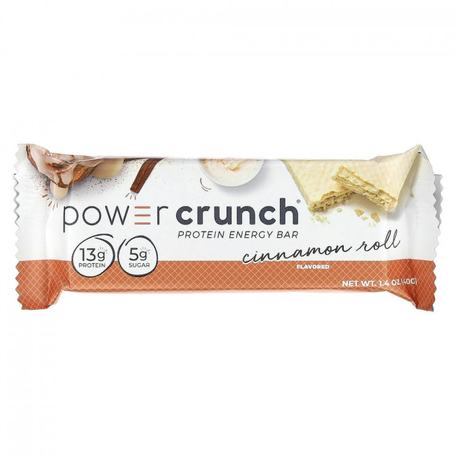BNRG, Power Crunch Protein Energy Bar, Cinnamon Roll, 12 Bars, 1.4 oz (40 g) Each