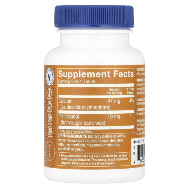 The Vitamin Shoppe, Поликозанол, 120 таблеток