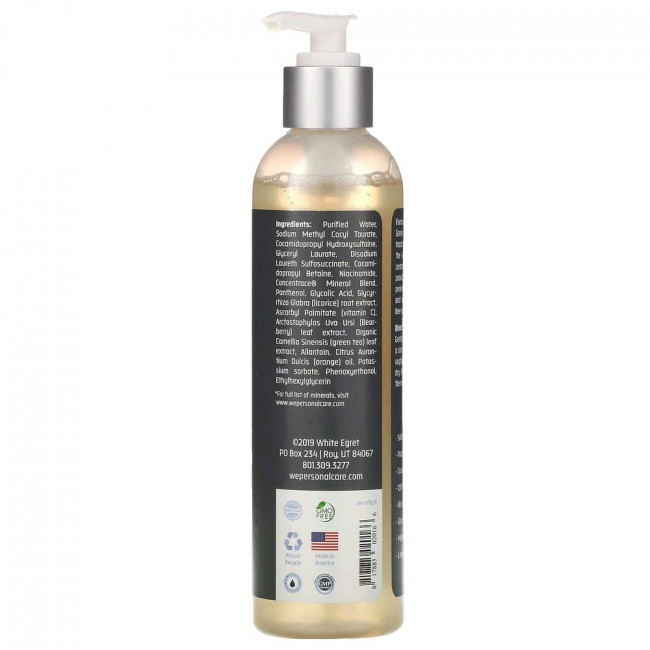 White Egret Personal Care, Men's Cleanse, 237 мл (8 унций)