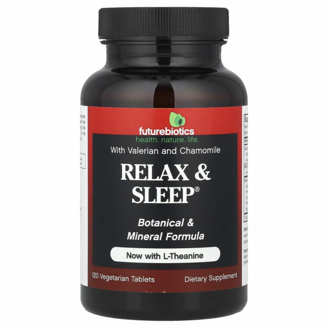 FutureBiotics, Relax & Sleep, для отдыха и сна,120 вегетарианских таблеток