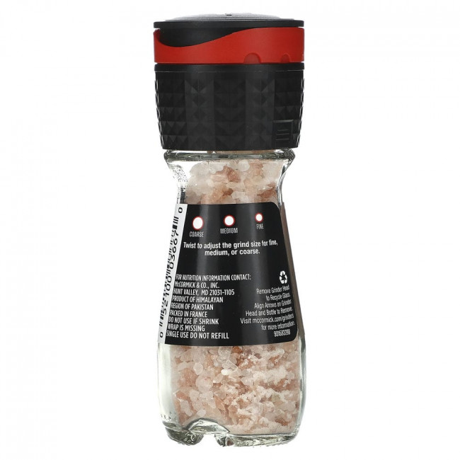 McCormick, Измельчитель розовой гималайской соли, 70 г (2,5 унции)