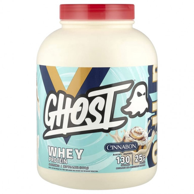 Ghost, Сывороточный протеин, Cinnabon®, 2176 г (4,8 фунта) Ghost, Сывороточный протеин, Cinnabon®, 2176 г (4,8 фунта)