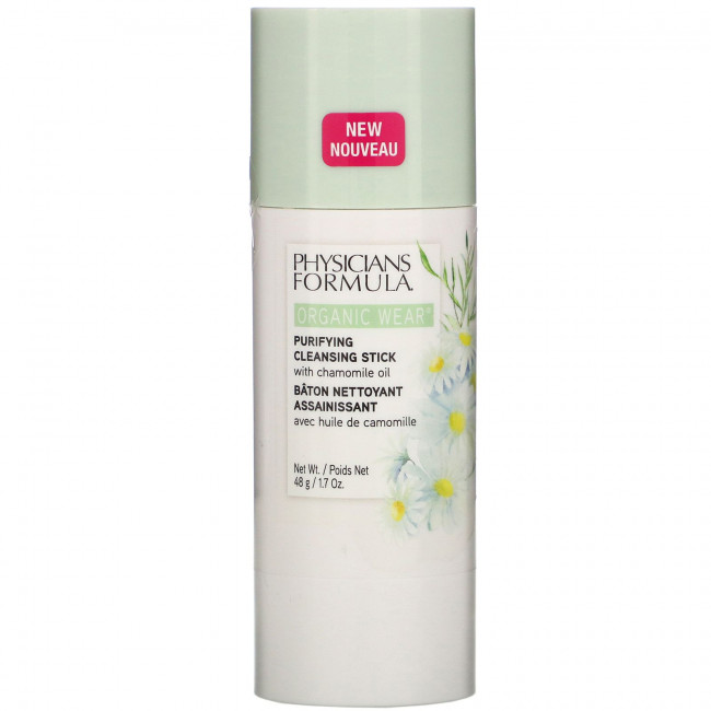 Physicians Formula, Organic Wear, Очищающий очищающий стик, 1,7 унции (48 г) Physicians Formula, Organic Wear, Очищающий очищающий стик, 1,7 унции (48 г)