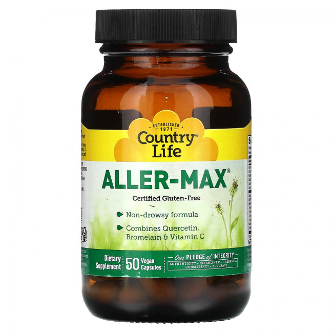 Country Life, Aller-Max`` 50 веганских капсул Country Life, Aller-Max`` 50 веганских капсул