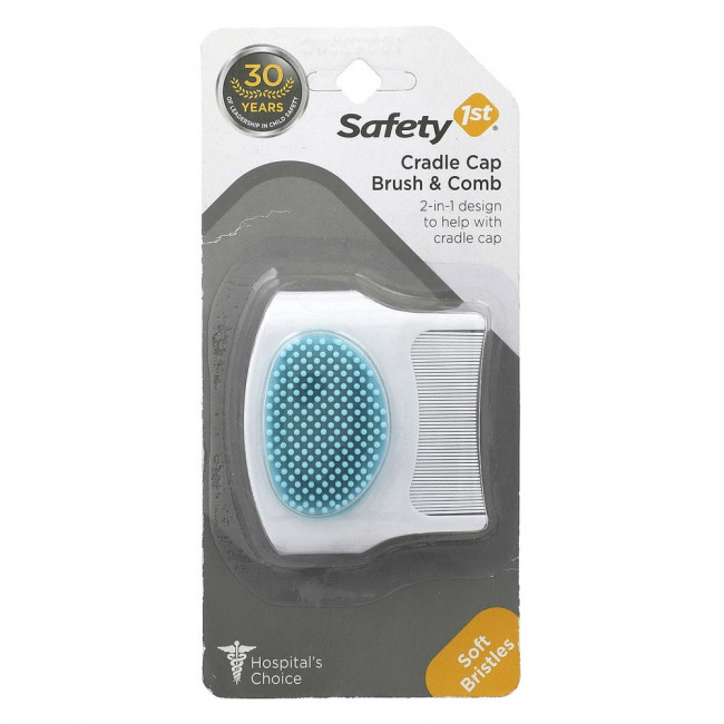 Safety 1st, Cradle Cap Brush & Comb, 1 Count