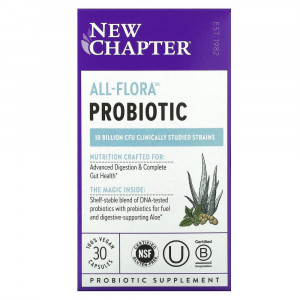 New Chapter, Probiotic All-Flora, 30 Vegan Capsules New Chapter, Probiotic All-Flora, 30 Vegan Capsules