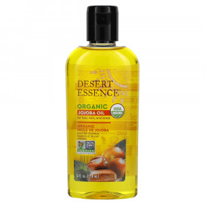Desert Essence, Organic Jojoba Oil for Hair, Skin and Scalp, 4 fl oz (118 ml)