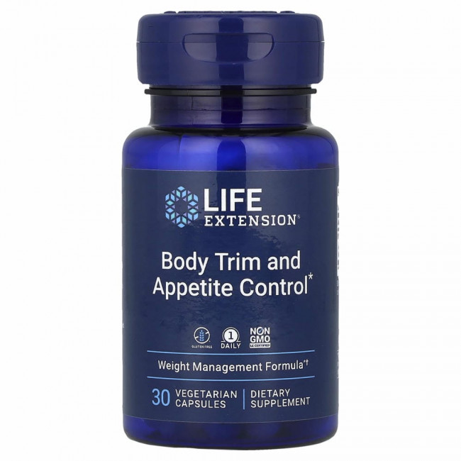 Life Extension, Тримминг для тела и контроль аппетита, 30 вегетарианских капсул