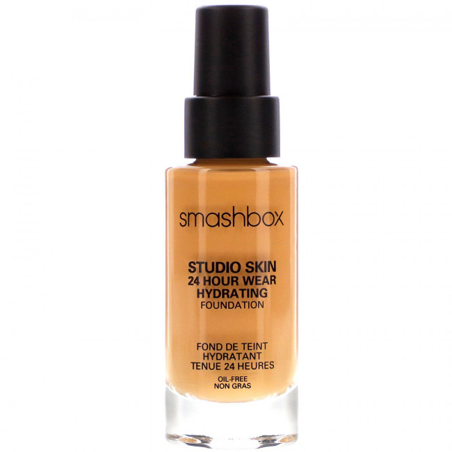 Smashbox, Studio Skin 24 Hour Wear Hydrating Foundation, 3.2 Medium Dark with Neutral Undertone, 1 fl oz (30 ml) Smashbox, Studio Skin 24 Hour Wear Hydrating Foundation, 3.2 Medium Dark with Neutral Undertone, 1 fl oz (30 ml)