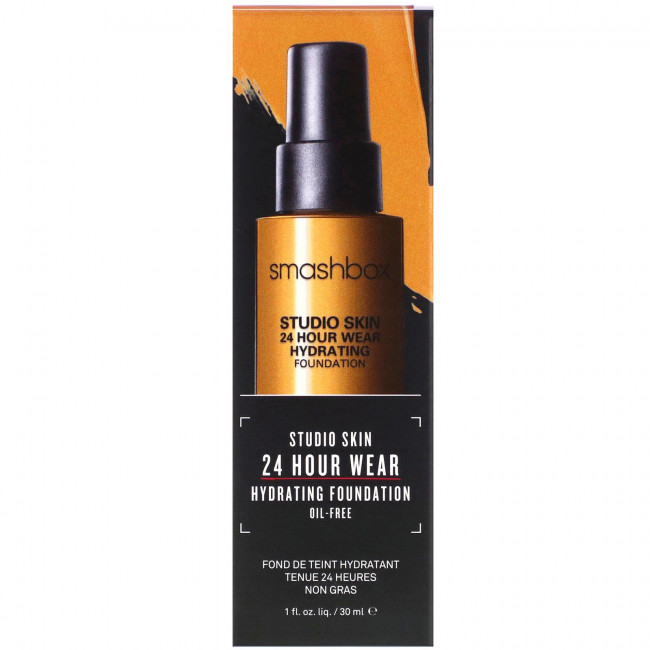 Smashbox, Studio Skin 24 Hour Wear Hydrating Foundation, 3.2 Medium Dark with Neutral Undertone, 1 fl oz (30 ml) Smashbox, Studio Skin 24 Hour Wear Hydrating Foundation, 3.2 Medium Dark with Neutral Undertone, 1 fl oz (30 ml)
