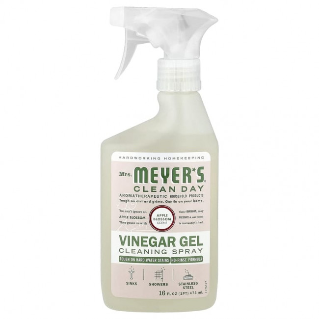 Mrs. Meyers Clean Day, очищающий спрей-гель с уксусом, яблоня, 473 мл (16 жидк. унций) Mrs. Meyers Clean Day, очищающий спрей-гель с уксусом, яблоня, 473 мл (16 жидк. унций)
