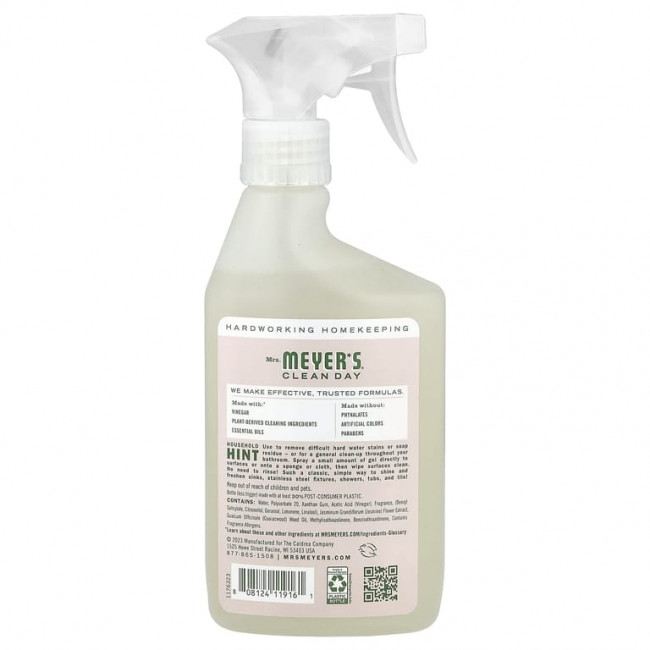 Mrs. Meyers Clean Day, очищающий спрей-гель с уксусом, яблоня, 473 мл (16 жидк. унций) Mrs. Meyers Clean Day, очищающий спрей-гель с уксусом, яблоня, 473 мл (16 жидк. унций)