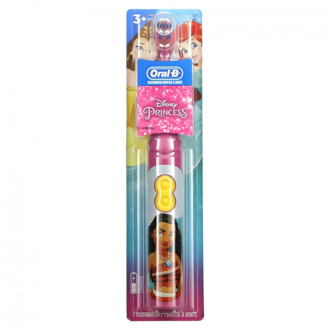 Oral-B, детская зубная щетка на батарейках, мягкая, принцесса Disney, 1 шт. Oral-B, детская зубная щетка на батарейках, мягкая, принцесса Disney, 1 шт.