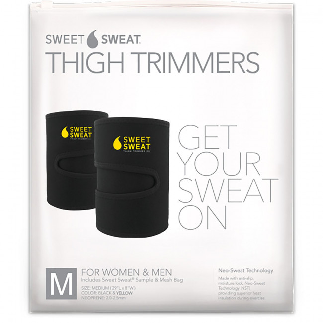 Sports Research, Триммеры для бедер Sweet Sweat, среднего размера, желтые, 1 пара Sports Research, Триммеры для бедер Sweet Sweat, среднего размера, желтые, 1 пара