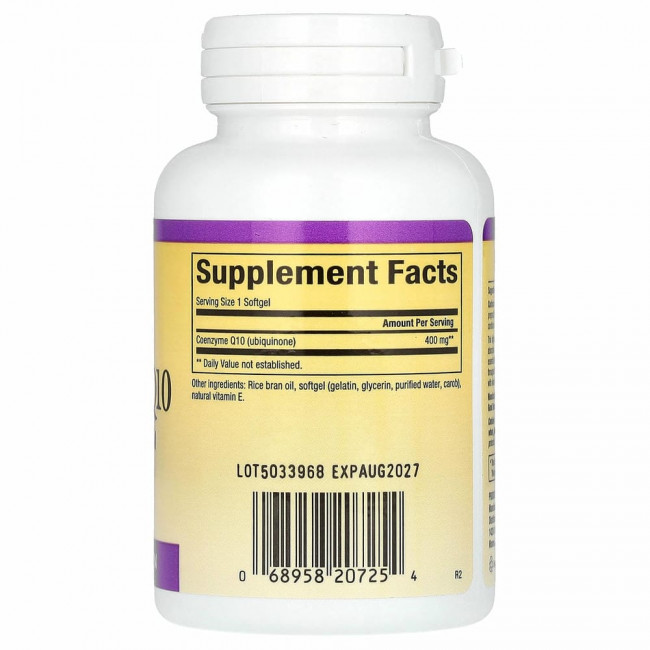 Natural Factors, Коэнзим Q10, 400 мг, 60 мягких таблеток