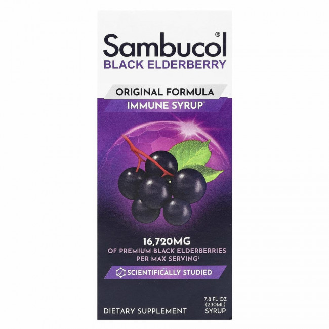 Sambucol, сироп из черной бузины, 230 мл (7,8 жидк. унции)