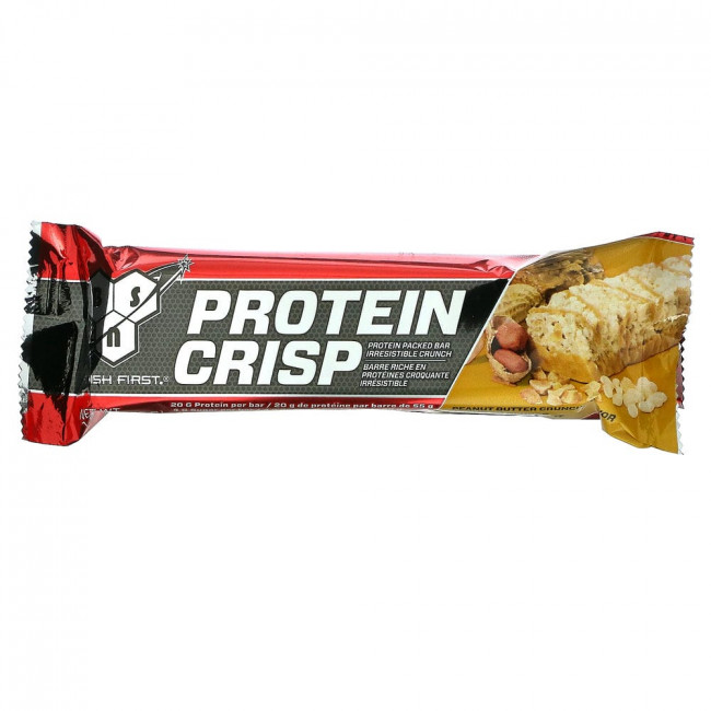 BSN, Protein Crisp, кранч с арахисовой пастой, 12 батончиков, 56 г (1,97 унции) каждый BSN, Protein Crisp, кранч с арахисовой пастой, 12 батончиков, 56 г (1,97 унции) каждый